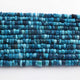 1  Long Strand Beautiful Shaded Dark Blue Opal Smooth Heishi Tyre Beads - Dark Blue Opal Gemstone Beads- 6mm-7mm-13 Inches BR02992 - Tucson Beads