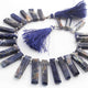 1 Strand Sodalite Rectangle shape Beads - Sodalite Smooth Rectangle Beads 32mmx8mm-17mmx7mm 9 Inches BR01642 - Tucson Beads