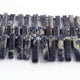 1 Strand Sodalite Rectangle shape Beads - Sodalite Smooth Rectangle Beads 32mmx8mm-17mmx7mm 9 Inches BR01642 - Tucson Beads