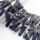 1 Strand Sodalite Rectangle shape Beads - Sodalite Smooth Rectangle Beads 32mmx8mm-17mmx7mm 9 Inches BR01642 - Tucson Beads