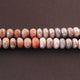 1 Strand Shaded Multi Moonstone Silver Coated Faceted Rondelles Beads 11mm 15 Inches BR1017 - Tucson Beads