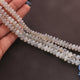 1 Strand Blue Chalcedony Silver Coated Smooth Rondelles Beads 7-10mm 8 Inches BR1018 - Tucson Beads