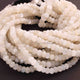 1 Long Strand White Moonstone Faceted  Rondelles- Rondelles Beads - 9mm-11mm- 14  Inches BR01027 - Tucson Beads