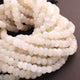 1 Long Strand White Moonstone Faceted  Rondelles- Rondelles Beads - 9mm-11mm- 14  Inches BR01027 - Tucson Beads