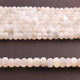 1 Long Strand White Moonstone Faceted  Rondelles- Rondelles Beads - 9mm-11mm- 14  Inches BR01027 - Tucson Beads