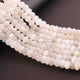 1 Long Strand White Moonstone Faceted  Rondelles- Rondelles Beads - 9mm-11mm- 14  Inches BR01027 - Tucson Beads