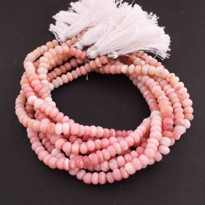 1 Strand Pink Opal Faceted  Rondelles- Rondelles Beads 6mm -7 mm - 11 Inches BR0840 - Tucson Beads