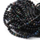 1 Long Strand Black Ethiopian Welo Opal Smooth balls -Round Ball Ethiopian Roundelles Beads 4mm-8mm 16 Inches long BR0124 - Tucson Beads