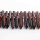 1 Long Strand  Red Jasper Faceted Briolettes - Fancy Shape Briolettes -32mmx9mm-25mmx7mm - 9.5 Inches BR01633 - Tucson Beads