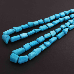 1 Strand Turquoise Stablized Tumble Briolettes    7mmx6mm-21mmx9mm 16 Inches BR106 - Tucson Beads