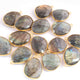 25 Pcs Labradorite 24k Gold Plated Faceted Assorted Shape  Pendant  - 26mmx19mm-28mmx20mm PC1077 - Tucson Beads