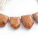 1 Long Strand Brown Jasper Faceted Briolettes - Pentagon Shape Briolettes -17mmx12mm - 9- Inches BR01626 - Tucson Beads