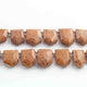 1 Long Strand Brown Jasper Faceted Briolettes - Pentagon Shape Briolettes -17mmx12mm - 9- Inches BR01626 - Tucson Beads