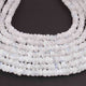 1 Strand White Rainbow Moonstone  Faceted  Rondelles- Rondelles Beads -5mm- 12 Inches BR2191 - Tucson Beads