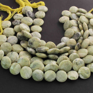 1  Long Strand Shaded Yellow Opal Faceted Briolettes -Coin Shape Briolettes - 13mmx19mm 10- Inches BR01624 - Tucson Beads