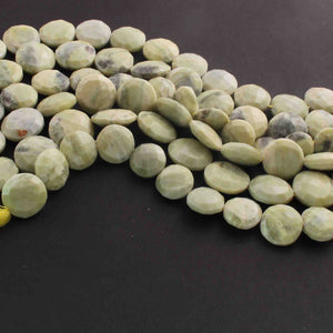 1  Long Strand Shaded Yellow Opal Faceted Briolettes -Coin Shape Briolettes - 13mmx19mm 10- Inches BR01624 - Tucson Beads