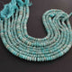 1 Long Strand Amazonite Faceted Rondelles -Round Shape Rondelles 10mmx5mm-5mmx2mm 10.5 Inches BR01625 - Tucson Beads