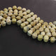 1  Long Strand Yellow Opal Faceted Briolettes -Fancy Shape Briolettes - 11mmx12mm-10mm 9.5- Inches BR01623 - Tucson Beads