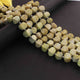 1  Long Strand Yellow Opal Faceted Briolettes -Fancy Shape Briolettes - 11mmx12mm-10mm 9.5- Inches BR01623 - Tucson Beads