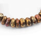 1 Strand Labradorite Golden Coated Faceted Roundelles - Golden Rondelle Beads 12mm 8 Inches BR4055 - Tucson Beads