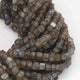 1 Strand Labradorite Faceted Cube Briolettes- Labradorite Box Shape  5mm-7mm 10 Inches BR2405 - Tucson Beads