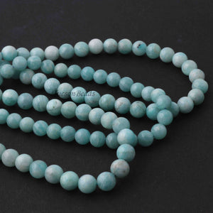 1 Strand  Amazonite Best Quality Smooth Round Balls - Smooth Balls Beads - 9mm 15 Inches BR0045 - Tucson Beads