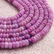 1  Strand Natural Lavender Opal  Smooth Rondelle -Gem Stone Beads Plain Rondelles  Beads, 6mm-13 Inches BR02963 - Tucson Beads