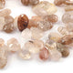 1  Strand Golden Rutile Faceted  Briolettes - Pear Drop Beads11mmx9mm-22mmx13mm 10 Inches BR2146 - Tucson Beads