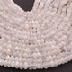 1 Strand White Rainbow  Moonstone Faceted Rondelles  -  6mm-8mm -10Inches BR1501 - Tucson Beads