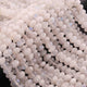 1 Strand White Rainbow  Moonstone Faceted Rondelles  -  6mm-8mm -10Inches BR1501 - Tucson Beads