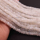 1  Long Strand White Rainbow Moonstone Faceted Rondelles  - Moonstone rondelles - 7mm - 10 Inches BR01040 - Tucson Beads