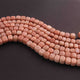 1 Strand Peach Moonstone Smooth Cube Briolettes - Cube shape Beads -6mmx8mm-9mmx10mm - 10.5 Inches BR01651 - Tucson Beads