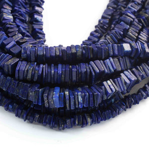 1 Long Strand Lapis  Smooth Briolettes - Uncut Chips Briolettes  2mmx7mm-2mmx6mm-8Inches BR01650 - Tucson Beads