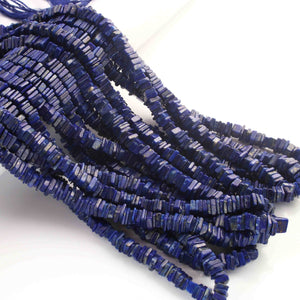 1 Long Strand Lapis  Smooth Briolettes - Uncut Chips Briolettes  2mmx7mm-2mmx6mm-8Inches BR01650 - Tucson Beads