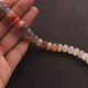 1 Strand Multi Moonstone Faceted Rondelles -  Multi Moonstone Faceted Roundle 10mm 8 Inches BR1096 - Tucson Beads