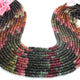 1  Long Strand Multi Tourmaline Smooth Heishi Tyre Shape Gemstone Beads -Wheel Briolettes Beads - 5mm-17 Inches BR03022 - Tucson Beads