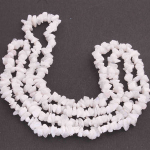 1  Strand White Moonstone  Faceted Briolettes -Uncut Chips With Loops Hook  Briolettes  10mmx5mm-6mmx3mm-20 Inches BR3601 - Tucson Beads