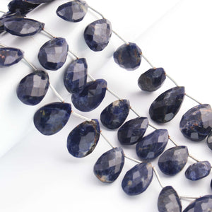 1 Strand  Sodalite Faceted Pear Bead - Sodalite Pear Beads 11mmx8mm-25mmx12mm 8 Inches BR463 - Tucson Beads