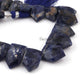 1 Strand Finest Quality Sodalite Faceted Hexagon Shape Briolettes - Lapis lazuli Hexagon Shape Briolettes 20mmx14mm-11mmx9mm 9 Inches BR4092 - Tucson Beads