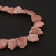 1 Strand Peach Moonstone Faceted Briolettes - Hexagon Shape Moonstone Briolettes  18mmx13mm-13mmx9mm - 10 Inches BR4086 - Tucson Beads