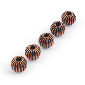 10 Pcs Natural Rose Gold Copper Color - Round Faceted Beads-12mmGPC654 - Tucson Beads