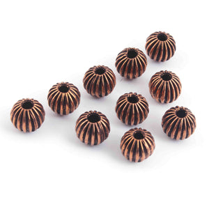 10 Pcs Natural Rose Gold Copper Color - Round Faceted Beads-12mmGPC654 - Tucson Beads