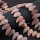 1 Strand Chocolate Moonstone Faceted Briolettes - Horn Shape Moonstone Briolettes  23mmx11mm-17mmx9mm - 9.5 Inches BR4091 - Tucson Beads