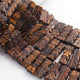 1 Strand Brown Tiger Eye Faceted Briolettes - Rectangle Shape Briolettes-30mmx11mm-25mmx10mm - 8 Inches BR01669 - Tucson Beads