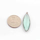 8 Pcs Apatite Faceted Marquise Shape Oxidized Silver Plated Pendant 39mmx13mm  PC246 - Tucson Beads