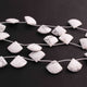 1 Strand White How Lite Faceted Fancy Shape Briolettes -  18mmx15mm-21mmx17mm 9 Inchs BR4265 - Tucson Beads