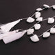 1 Strand White How Lite Faceted Fancy Shape Briolettes -  18mmx15mm-21mmx17mm 9 Inchs BR4265 - Tucson Beads