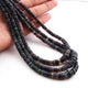 1 Long Strand Black Ethiopian Welo Heishi Opal Faceted Wheel Rondelles - Ethiopian Wheel  Roundelles Beads 5mm-9mm - 16 Inches long BR01052 - Tucson Beads