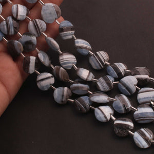 1 Strand  Boulder Opal Heart Faceted , Briolette Beads -Gemstone Briolettes 13mm-15mm- 8.5 Inches BR02771 - Tucson Beads