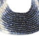 1 Strand Shaded Blue Sapphire Faceted Rondelles - Faceted Beads - Gemstone Beads - 3mm-4mm -15 Inch BR03061 - Tucson Beads